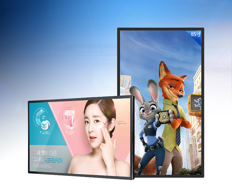 85 inch wall mounted advertising machine