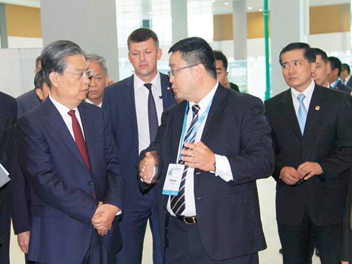  2018年中央政治局常委，中央纪律检查委员会书记赵乐际访问中白工业园